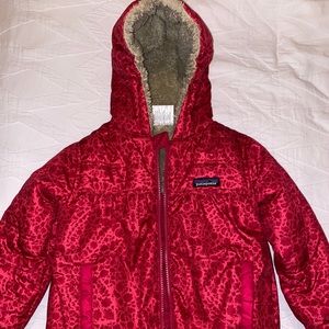 Patagonia Reversible Girls Winter Jacket. Size 4t.